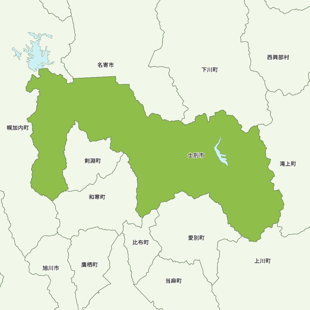 士別市のGoogleMap