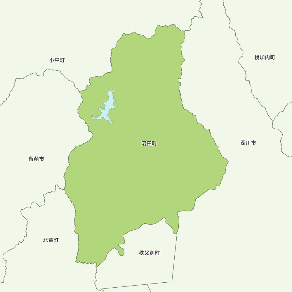 沼田町のGoogleMap