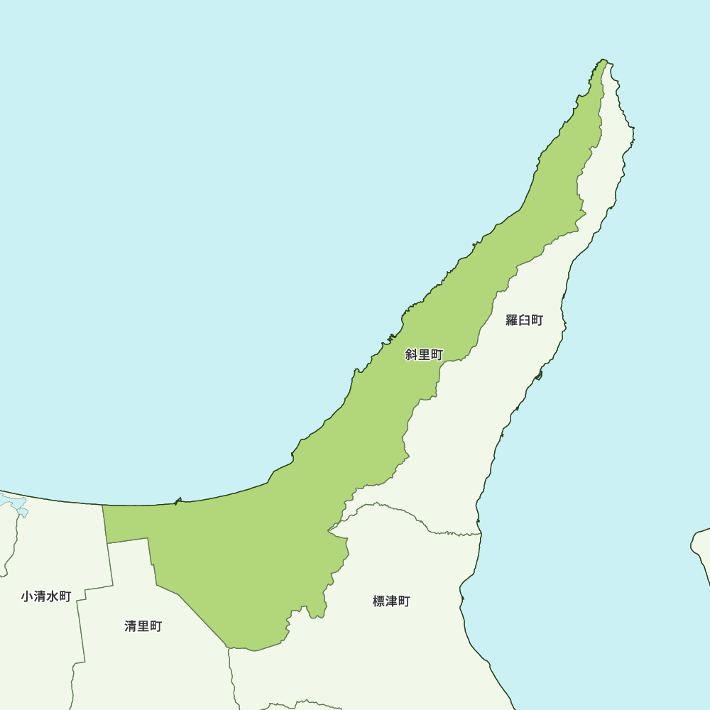 斜里町のGoogleMap
