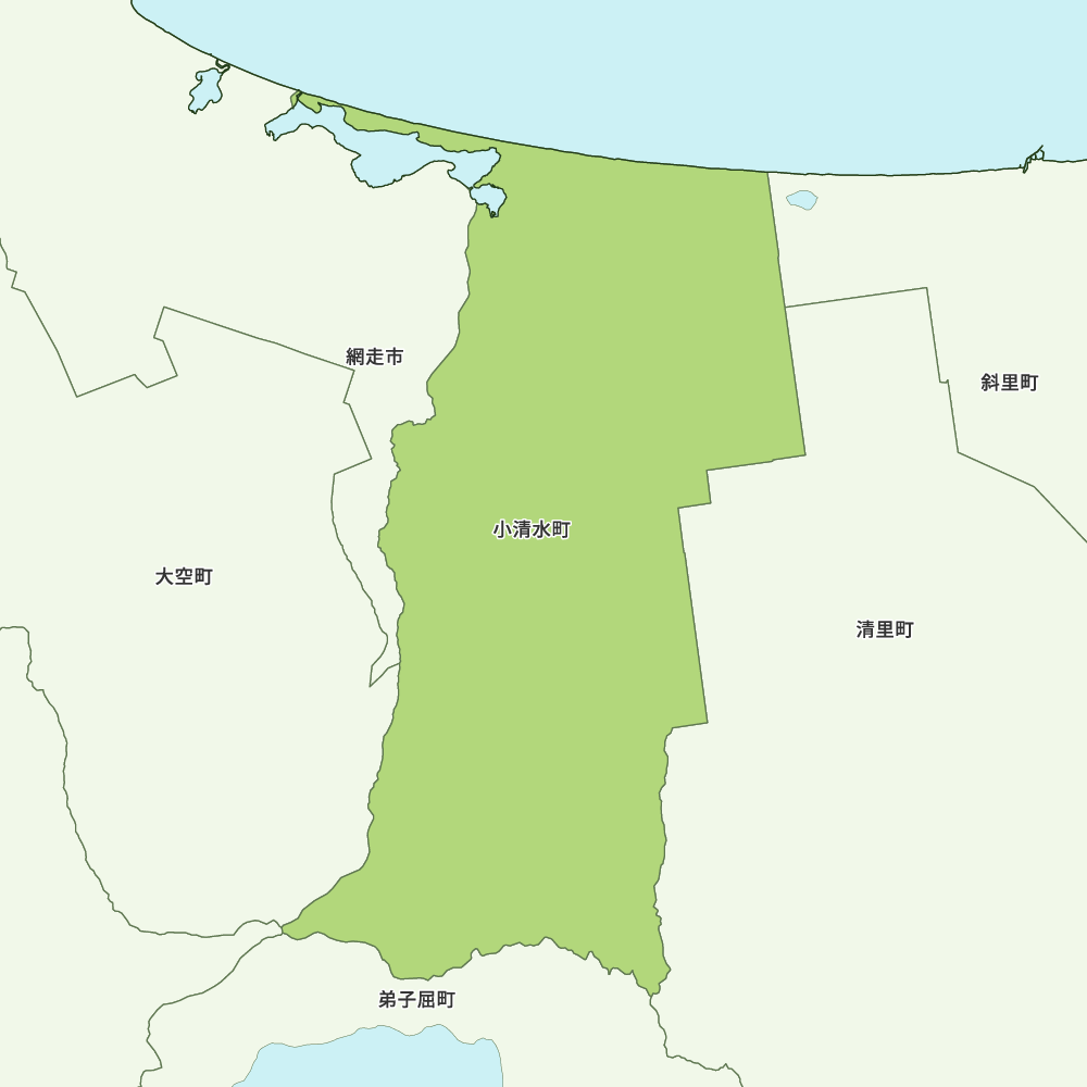 小清水町のGoogleMap