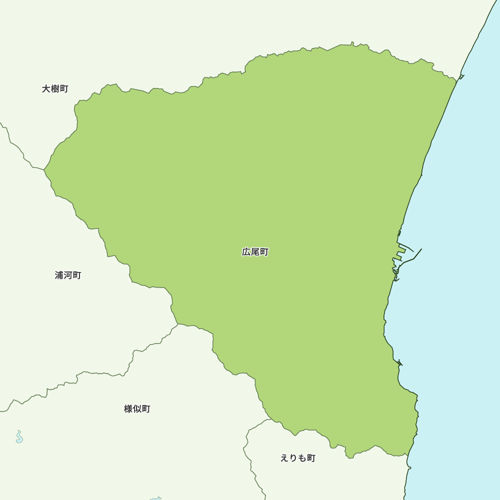 広尾町のGoogleMap