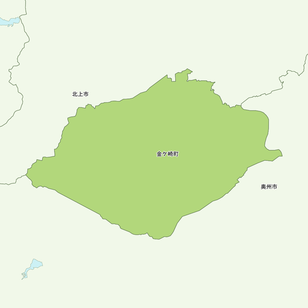 金ケ崎町のGoogleMap