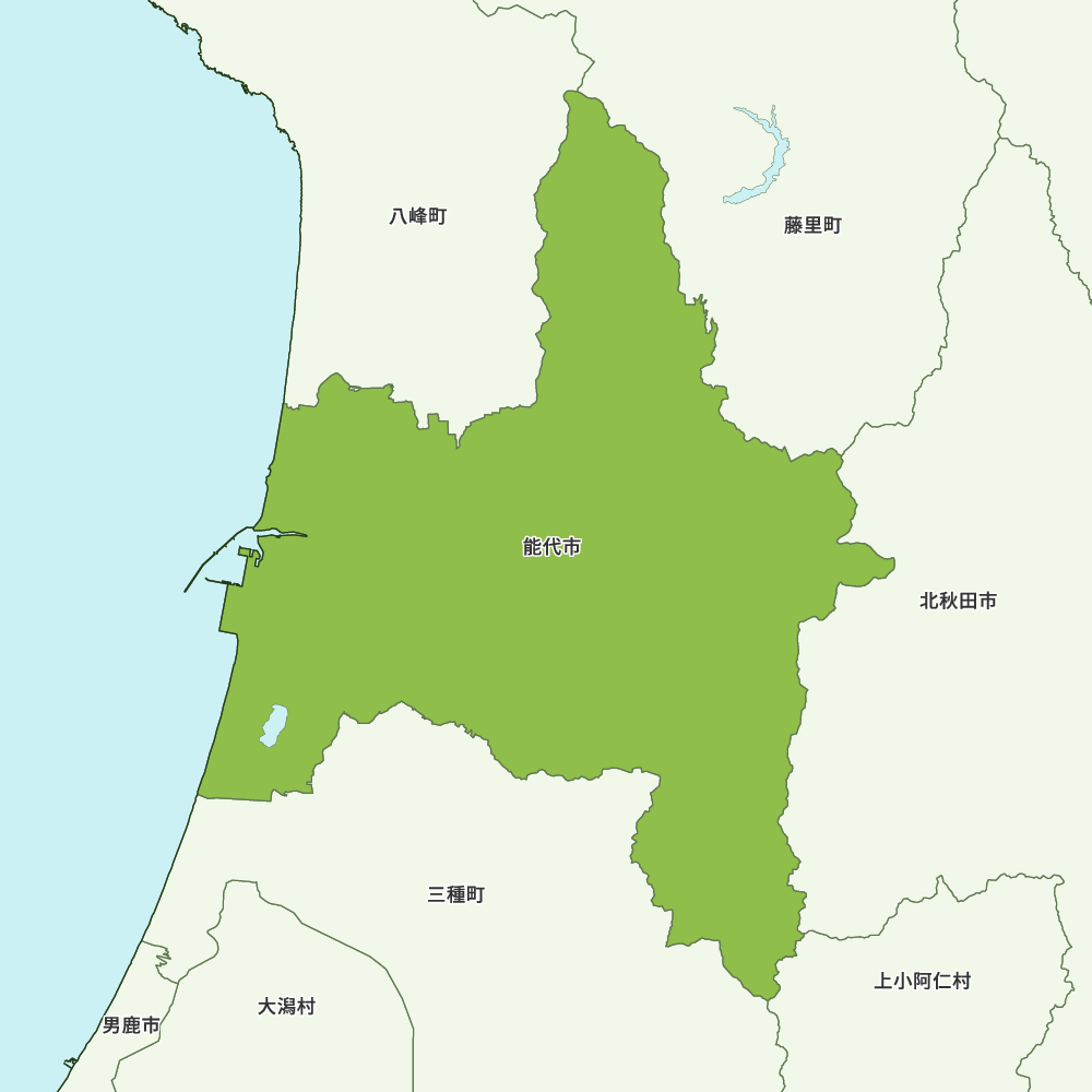 能代市のGoogleMap