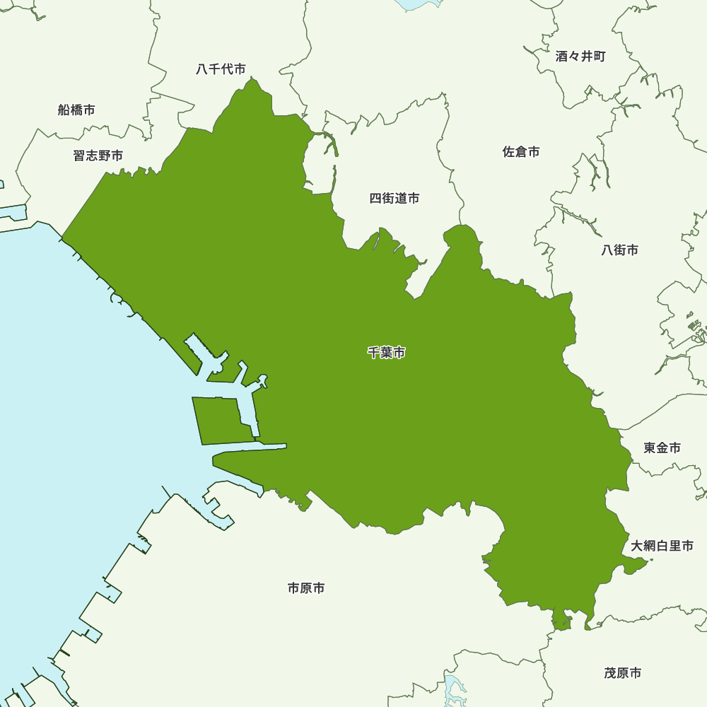 千葉市のGoogleMap
