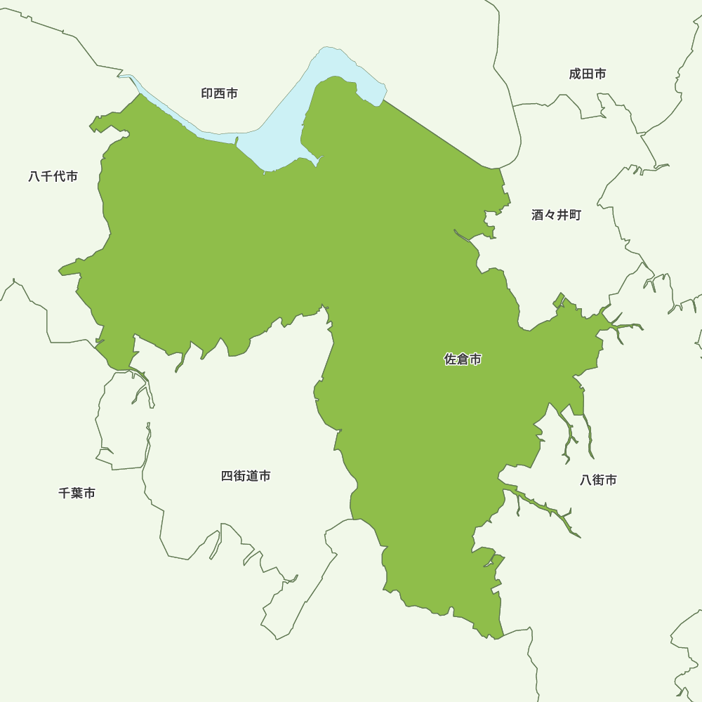 佐倉市のGoogleMap