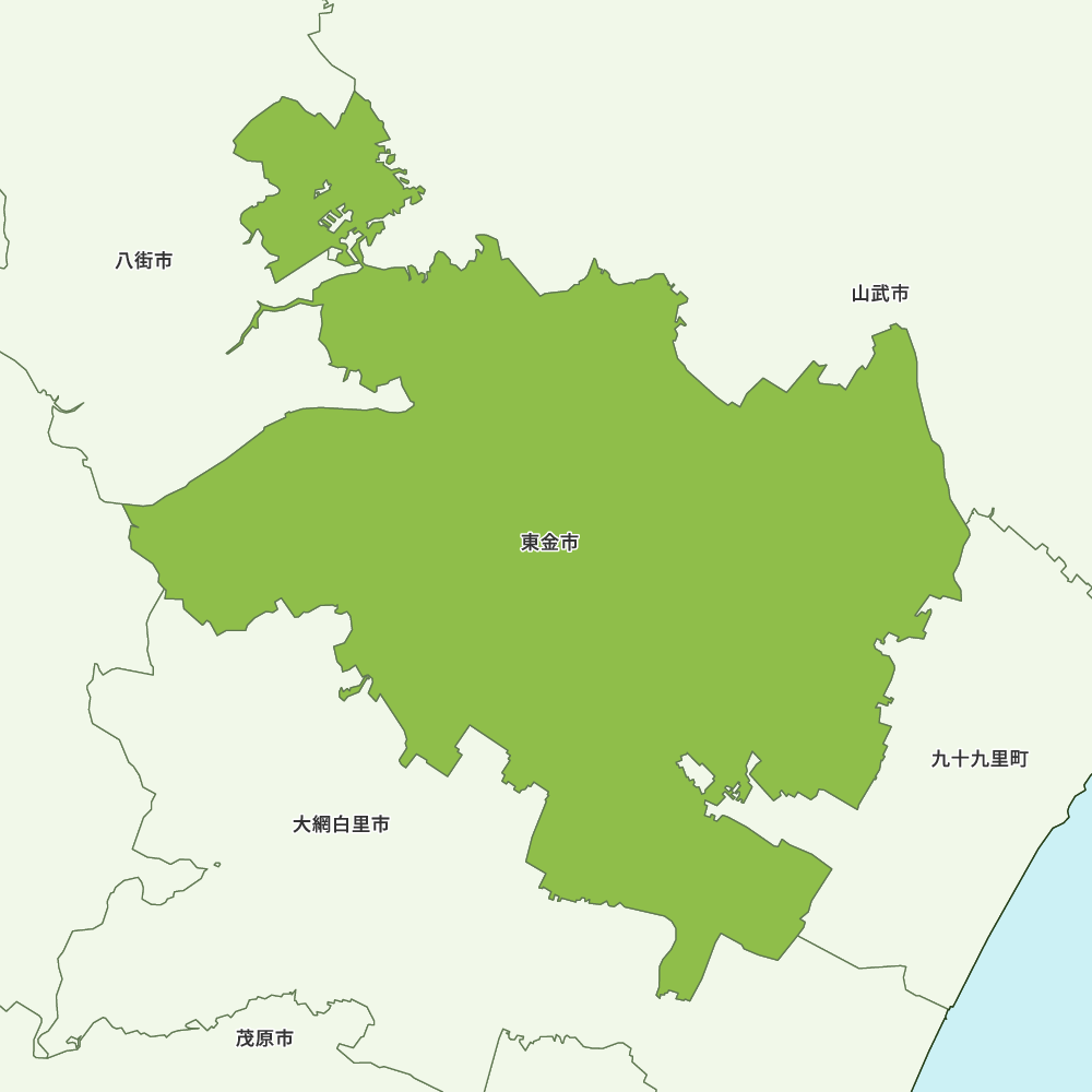 東金市のGoogleMap