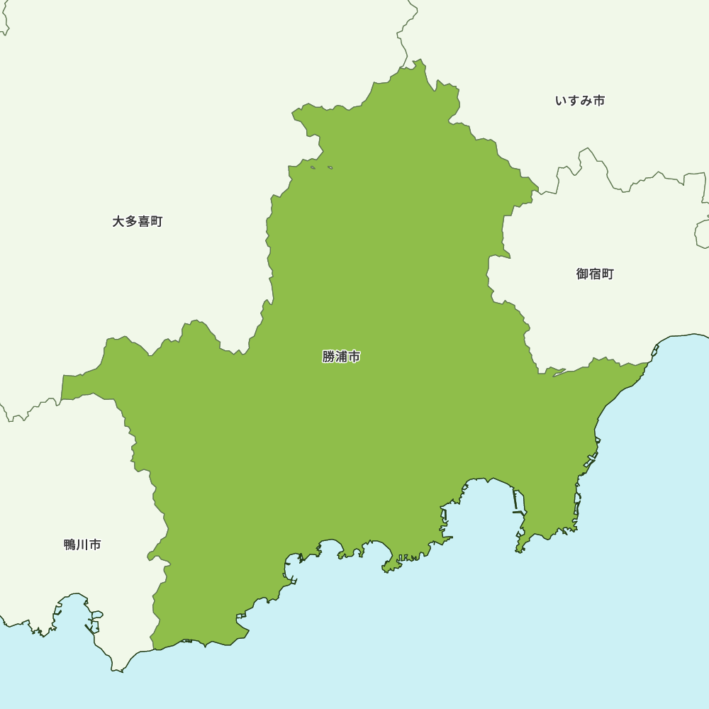 勝浦市のGoogleMap