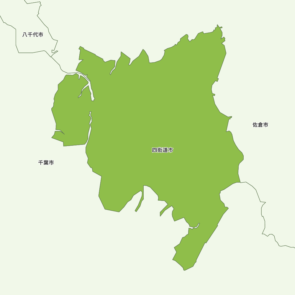 四街道市のGoogleMap