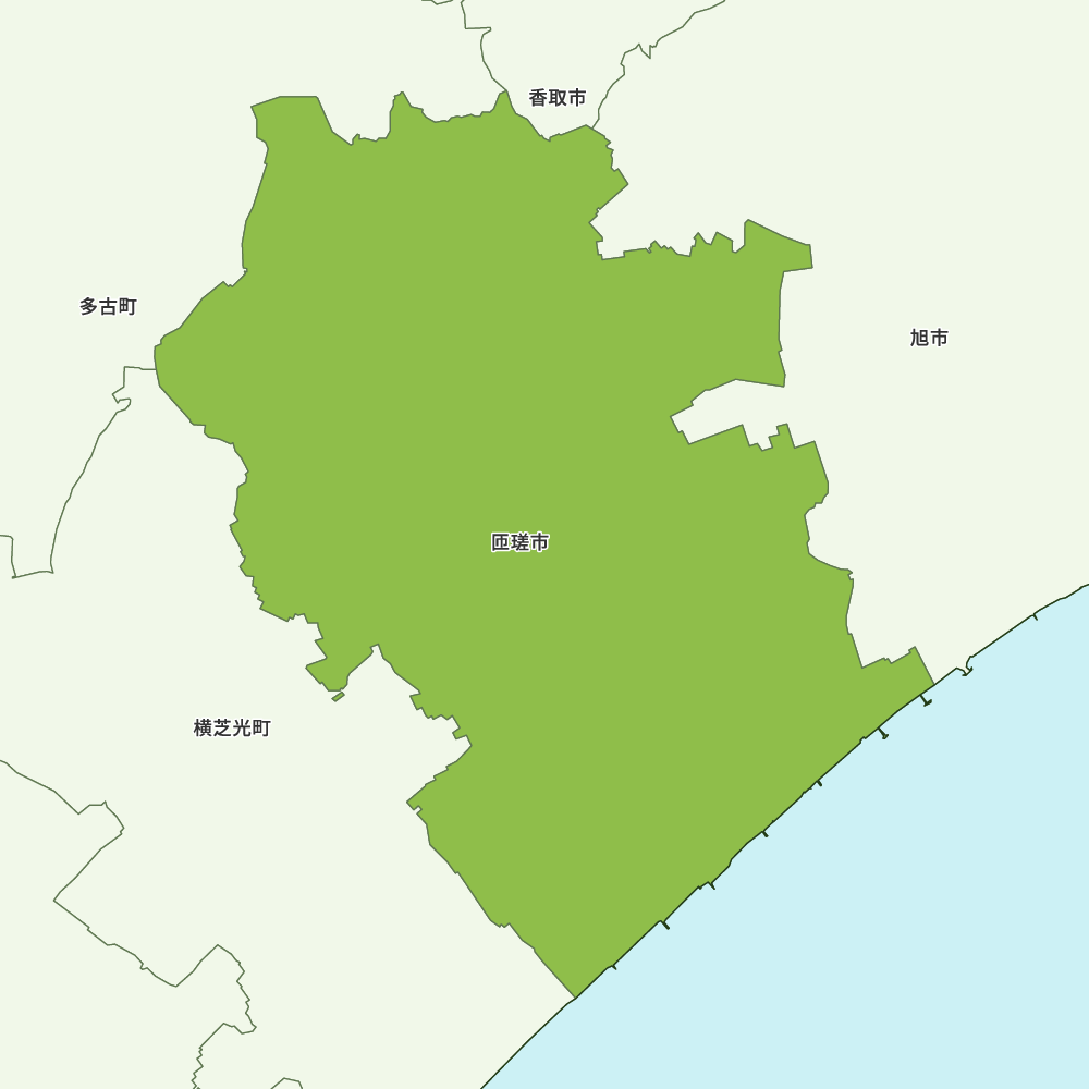 匝瑳市のGoogleMap