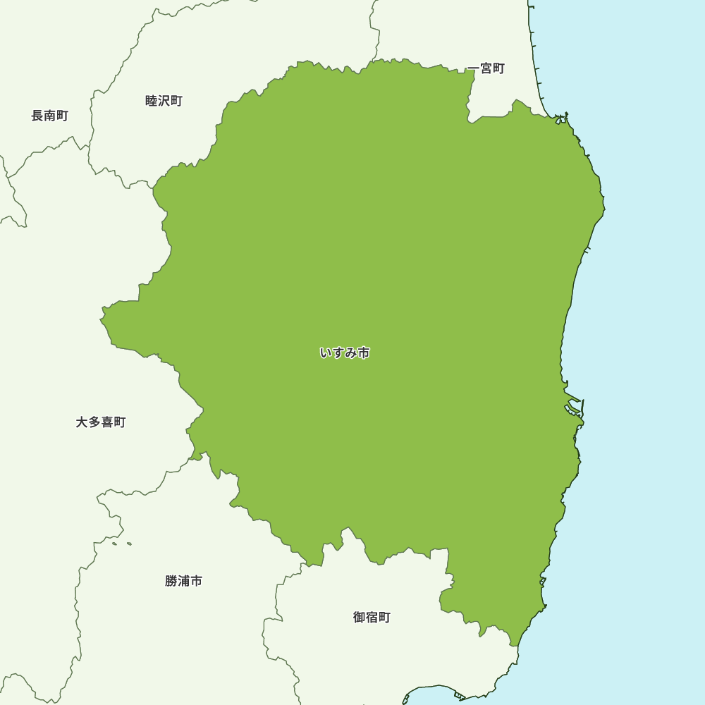 いすみ市のGoogleMap