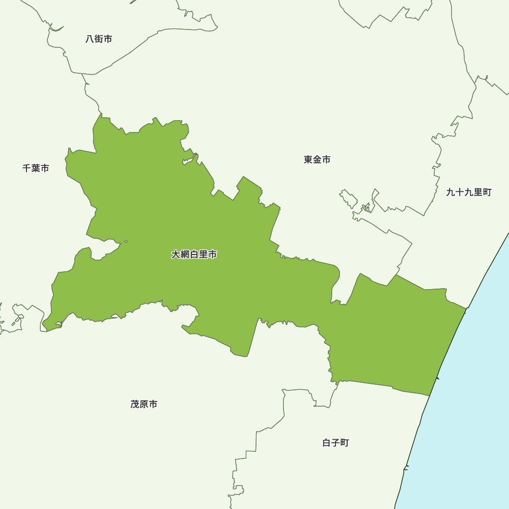 大網白里市のGoogleMap