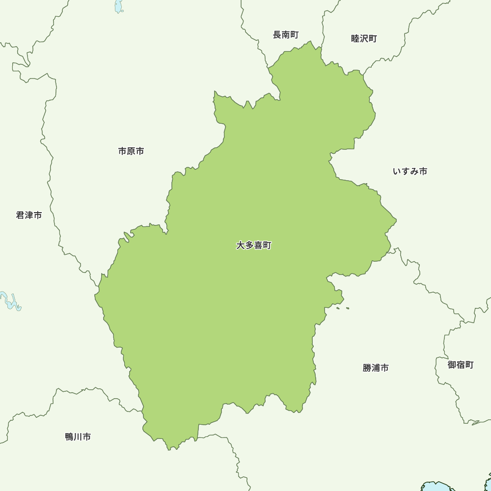 大多喜町のGoogleMap