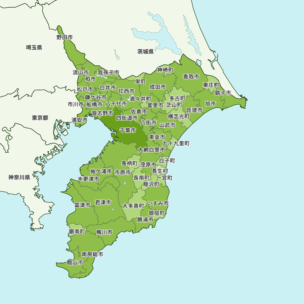 千葉県のGoogleMap