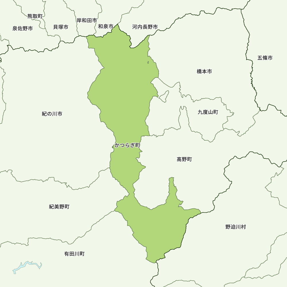 かつらぎ町のGoogleMap