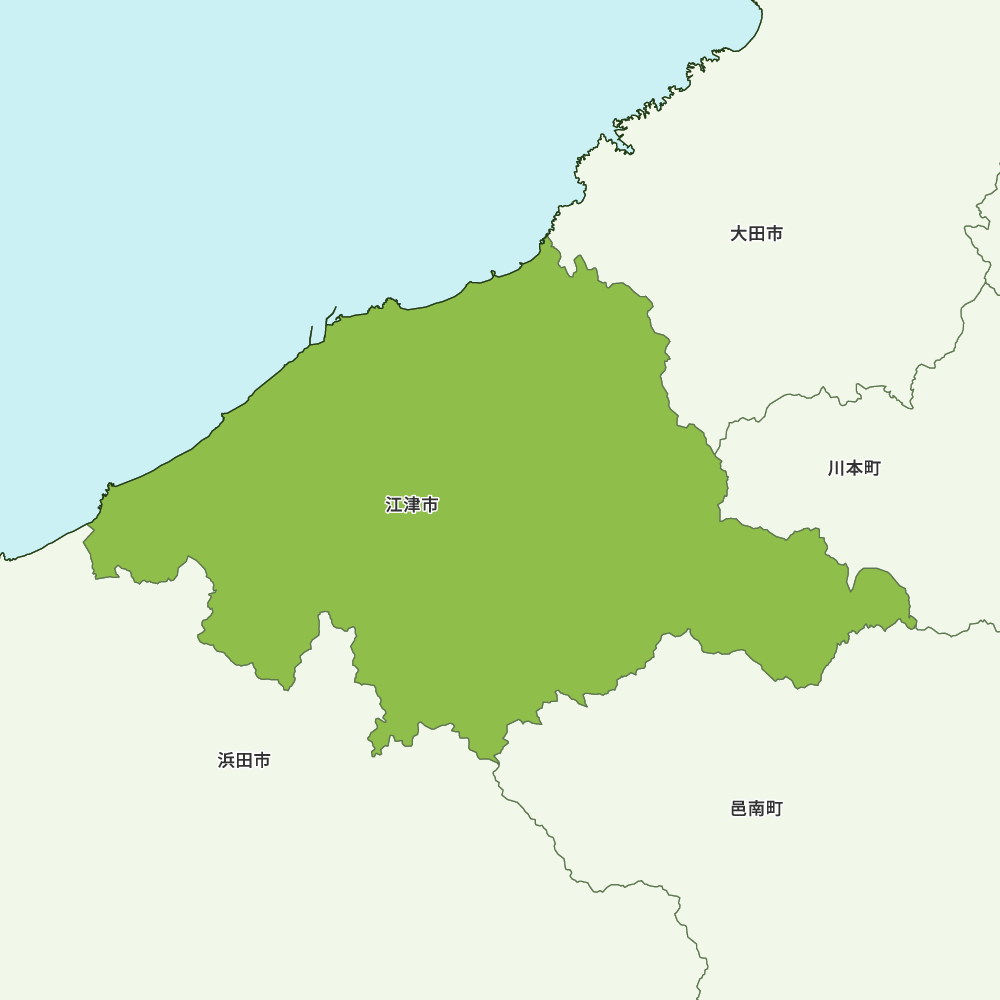 江津市のGoogleMap