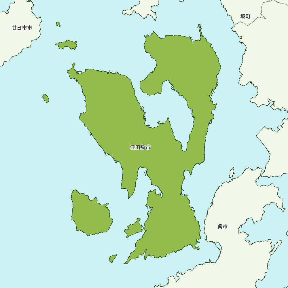 江田島市のGoogleMap