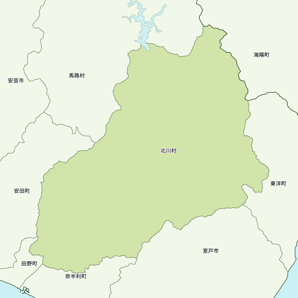 北川村のGoogleMap