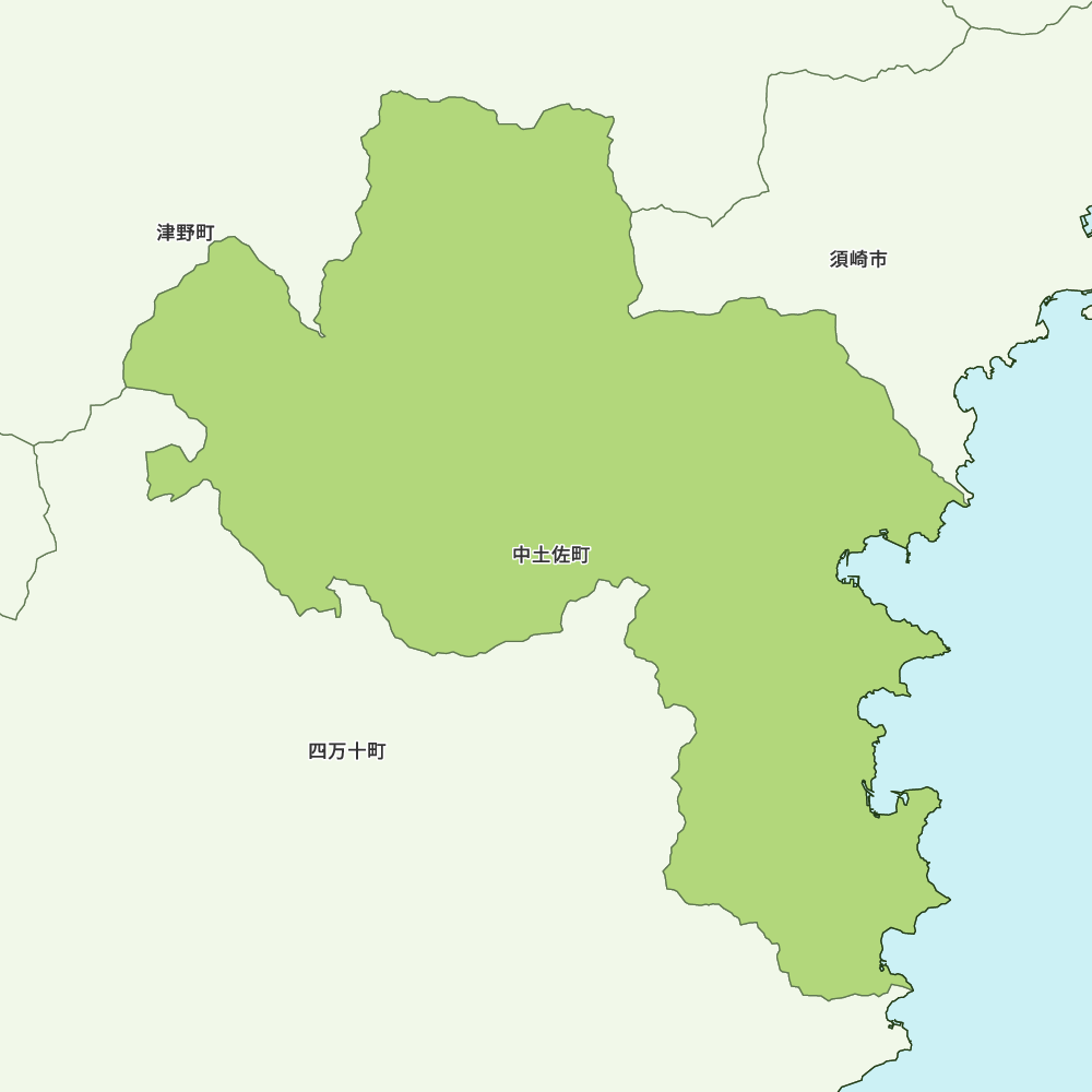 中土佐町のGoogleMap