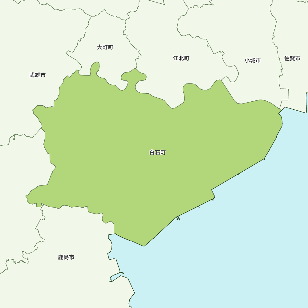 白石町のGoogleMap