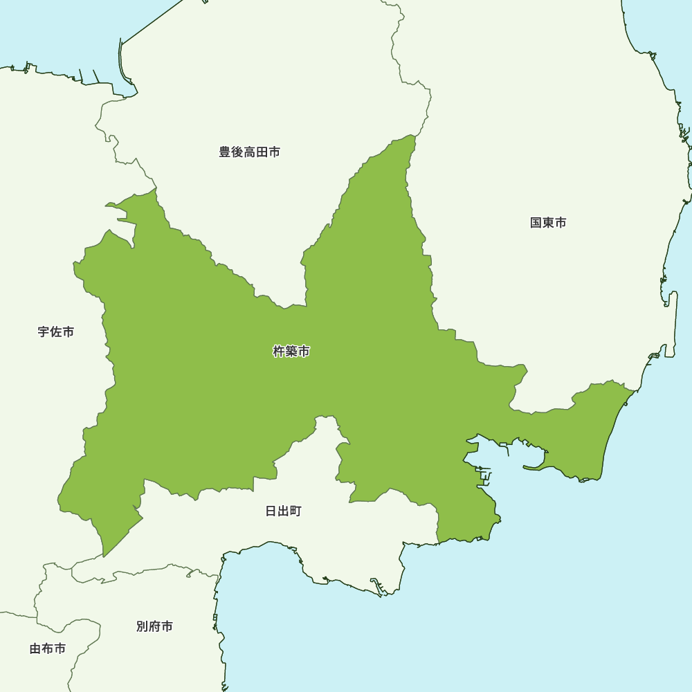 杵築市のGoogleMap