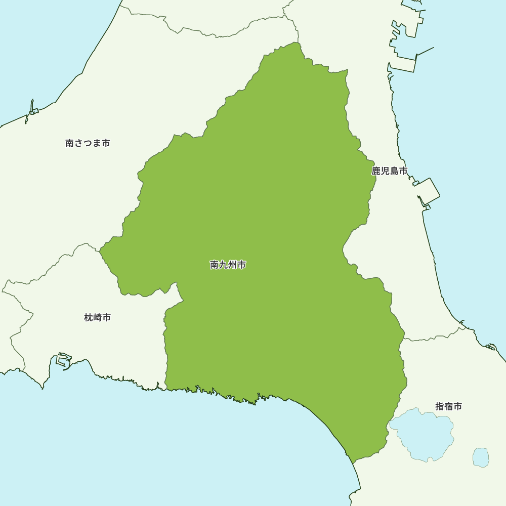 南九州市のGoogleMap